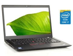 Ультрабук Lenovo ThinkPad T470s / 14" (1920x1080) IPS / Intel Core i7-6500U (2 (4) ядра по 2.5 - 3.1 GHz) / 8 GB DDR4 / 240 GB SSD / Intel HD Graphics 520 / WebCam / Дві АКБ