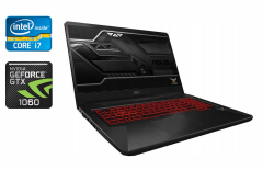 Ігровий ноутбук Asus TUF Gaming / 17.3" (1920x1080) IPS / Intel Core i7-8750H (6 (12) ядер по 2.2 - 4.1 GHz) / 16 GB DDR4 / 512 GB SSD / nVidia GeForce GTX 1060, 3 GB GDDR5, 192-bit / WebCam / HDMI