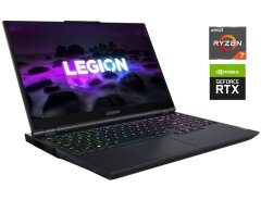 Игровой ноутбук Б-класс Lenovo Legion 5 15ACH6H / 15.6" (1920x1080) IPS / AMD Ryzen 7 5800H (8 (16) ядер по 3.2 - 4.4 GHz) / 16 GB DDR4 / 512 GB SSD NVMe / nVidia GeForce RTX 3060, 6 GB GDDR6, 192-bit / WebCam