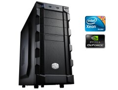 ПК Cooler Master K280 Tower / Intel Xeon E5-2420 v2 (6 (12) ядер по 2.2 - 2.7 GHz) / 16 GB DDR3 / 240 GB SSD + 1000 GB HDD / nVidia GeForce GTS 450, 1 GB GDDR5, 128-bit