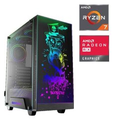 Новый игровой ПК Tower / AMD Ryzen 7 7700 (8 (16) ядер по 3.8 - 5.3 GHz) / 32 GB DDR5 / 1000 GB SSD M.2 / AMD Radeon RX 7800 XT, 16 GB GDDR6, 256-bit / 700W