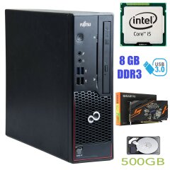 Fujitsu c710 SFF / Intel Core i5-3470 (4 ядра по 3.2-3.6GHz) / 8GB DDR3 / 500GB HDD / nVidia GeForce GT 1030 2GB GDDR5 / USB 3.0