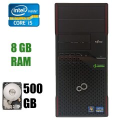 Fujitsu Esprimo P900 Micro Tower / Intel Core i5-2400 (4 ядра по 3.10 - 3.40 GHz) / 8 GB DDR3 / 500 GB HDD