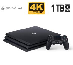 Игровая консоль Sony Playstation PS4 Pro CUH-7215B / AMD Jaguar x86-64 (8 ядер по 2.13 GHz) / 8 GB GDDR5 / 1000 GB HDD / AMD Radeon GPU, 8 GB GDDR5, 256-bit / Blu-Ray / Wi-Fi + джойстик + игра