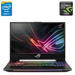 Игровой ноутбук Asus ROG Strix SCAR II GL504GM / 15.6" (1920x1080) IPS / Intel Core i7-8750H (6 (12) ядер по 2.2 - 4.1 GHz) / 16 GB DDR4 / 256 GB SSD / nVidia GeForce GTX 1060, 6GB GDDR5, 192-bit / WebCam 