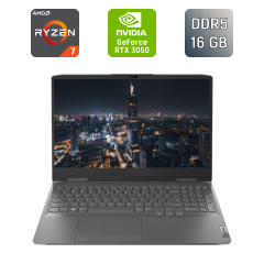 Игровой ноутбук Lenovo LOQ 15APH8 / 15.6" (1920x1080) IPS / AMD Ryzen 7 7840HS (8 (16) ядер по 3.8 - 5.1 GHz) / 16 GB DDR5 / 500 GB SSD / nVidia GeForce RTX 3050, 6 GB GDDR6, 96-bit / WebCam / Windows 11