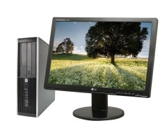 Комплект ПК: HP Compaq 6000 SFF / Intel Core 2 Quad Q9450 (4 ядра по 2.66 GHz) / 8 GB DDR3 / 250 GB HDD / Intel GMA x4500 / DVD-RW + Монитор LG Flatron W1942S-PF / 19" (1440x900) TN / 1x VGA