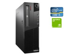 ПК Lenovo ThinkCentre M93p SFF / Intel Core i5-4590 (4 ядра по 3.3 - 3.7 GHz) / 8 GB DDR3 / 500 GB HDD / nVidia GeForce GT 620M, 1 GB DDR3, 64-bit / DVD-RW / Win 10 Home