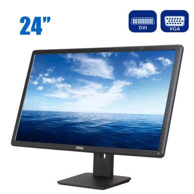 Монитор Dell E2414H / 24" (1920x1080) TN / DVI, VGA + Кабель питания Монитор Dell E2414H / 24" (1920x1080) TN / DVI, VGA + Кабель питания