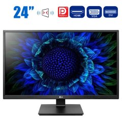 Монитор LG 24BK550Y-B / 24" (1920x1080) IPS / VGA, DVI, HDMI, DisplayPort, USB, Audio / Встроенные колонки 2x 1.2W 
