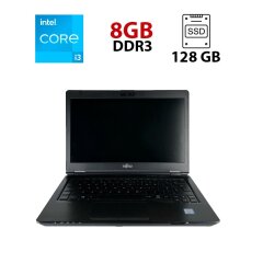 Нетбук Fujitsu Lifebook U727 / 12.5" (1366x768) TN / Intel Core i3-7100U (2 (4) ядра по 2.4 GHz) / 8 GB DDR3 / 120 GB SSD / Intel HD Graphics 620 / WebCam