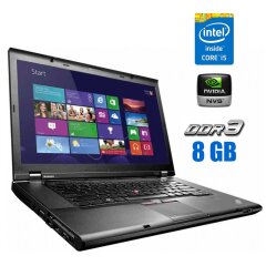 Ноутбук Lenovo ThinkPad Т530 / 15.6" (1366x768) TN / Intel Core i5-2520M (2 (4) ядра по 2.5 - 3.2 GHz) / 8 GB DDR3 / 320 GB HDD / nVidia NVS 5400M, 1 GB GDDR3, 128-bit / WebCam / DVD-ROM / FingerPrint