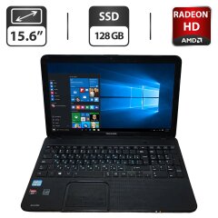 Ноутбук Toshiba Satellite C855-255 / 15.6" (1366x768) TN / Intel Core i5-3230M (2 (4) ядра по 2.6 - 3.2 GHz) / 8 GB DDR3 / 128 GB SSD / AMD Radeon HD 7610M, 1 GB GDDR3, 128-bit / WebCam / DVD-ROM